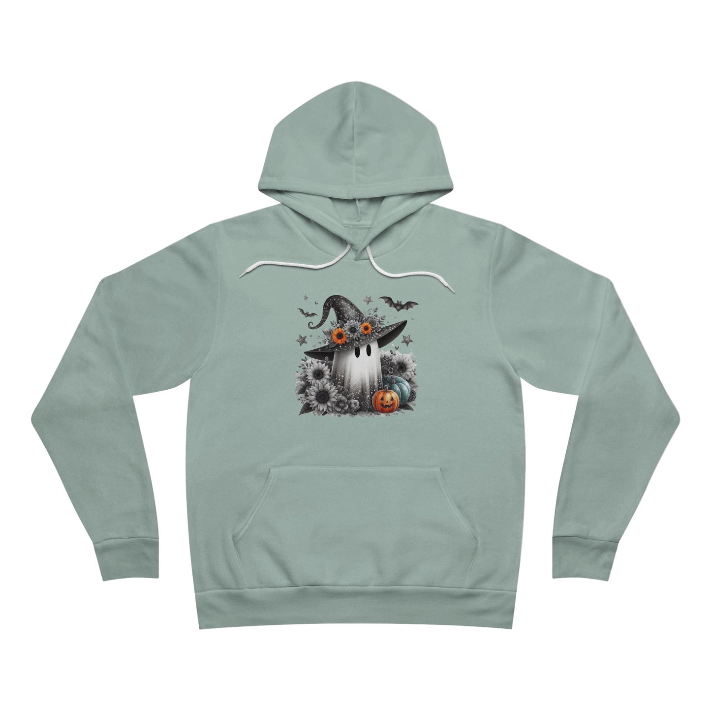 Floral Witch Ghost Halloween Hoodie