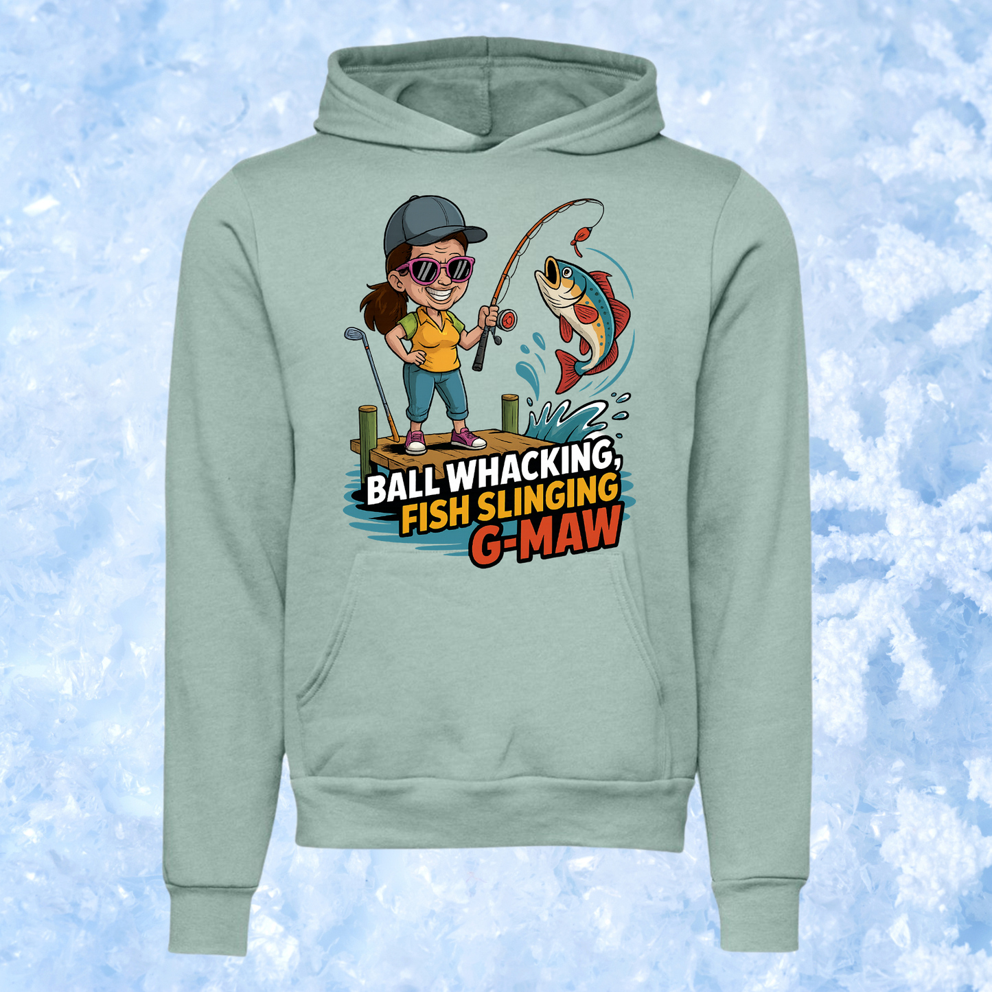 Ball Whacking fish slinging Gmaw hoodie