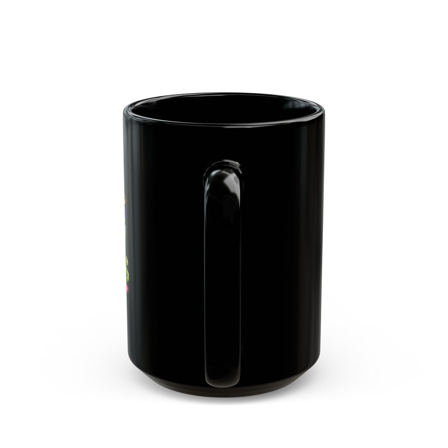Matcha Lover Mug — “Caution: Fueled by Matcha” Black Ceramic Coffee Cup (11oz/15oz)