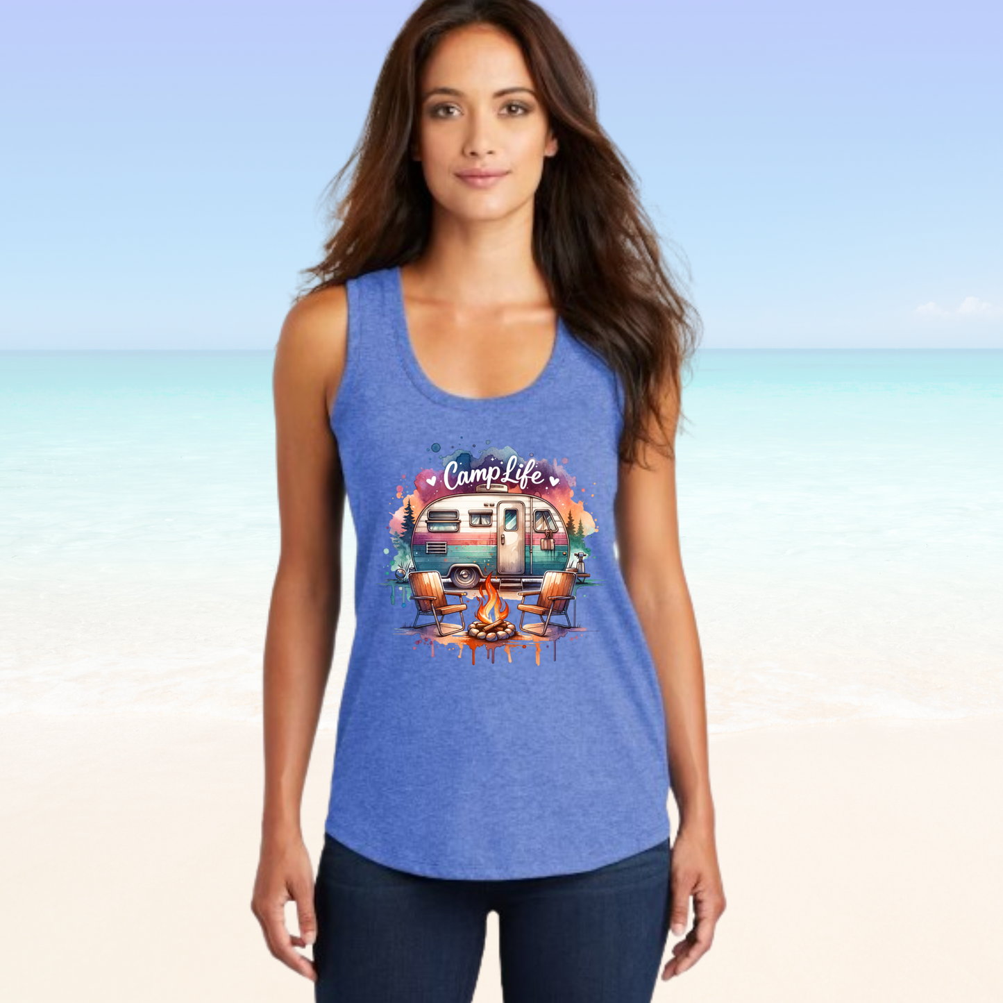 Camping Life Woman's Tank Top