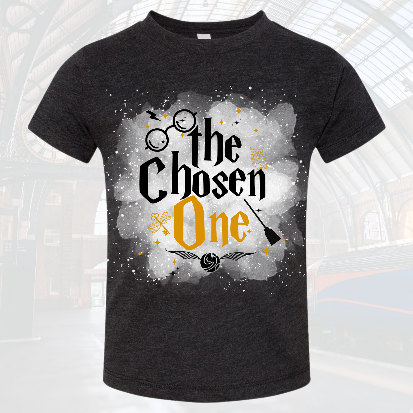 Harry Potter Chosen One Birthday Tee Shirt featuring magical design.