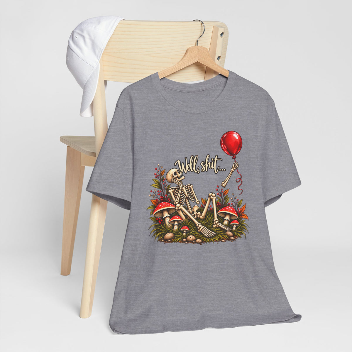 Well, Shit… Skeleton & Red Balloon Graphic Tee
