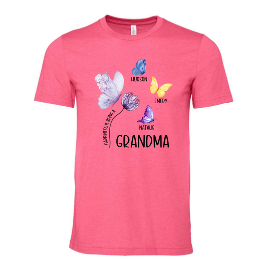 Butterfly Grandma Shirt for Heidi