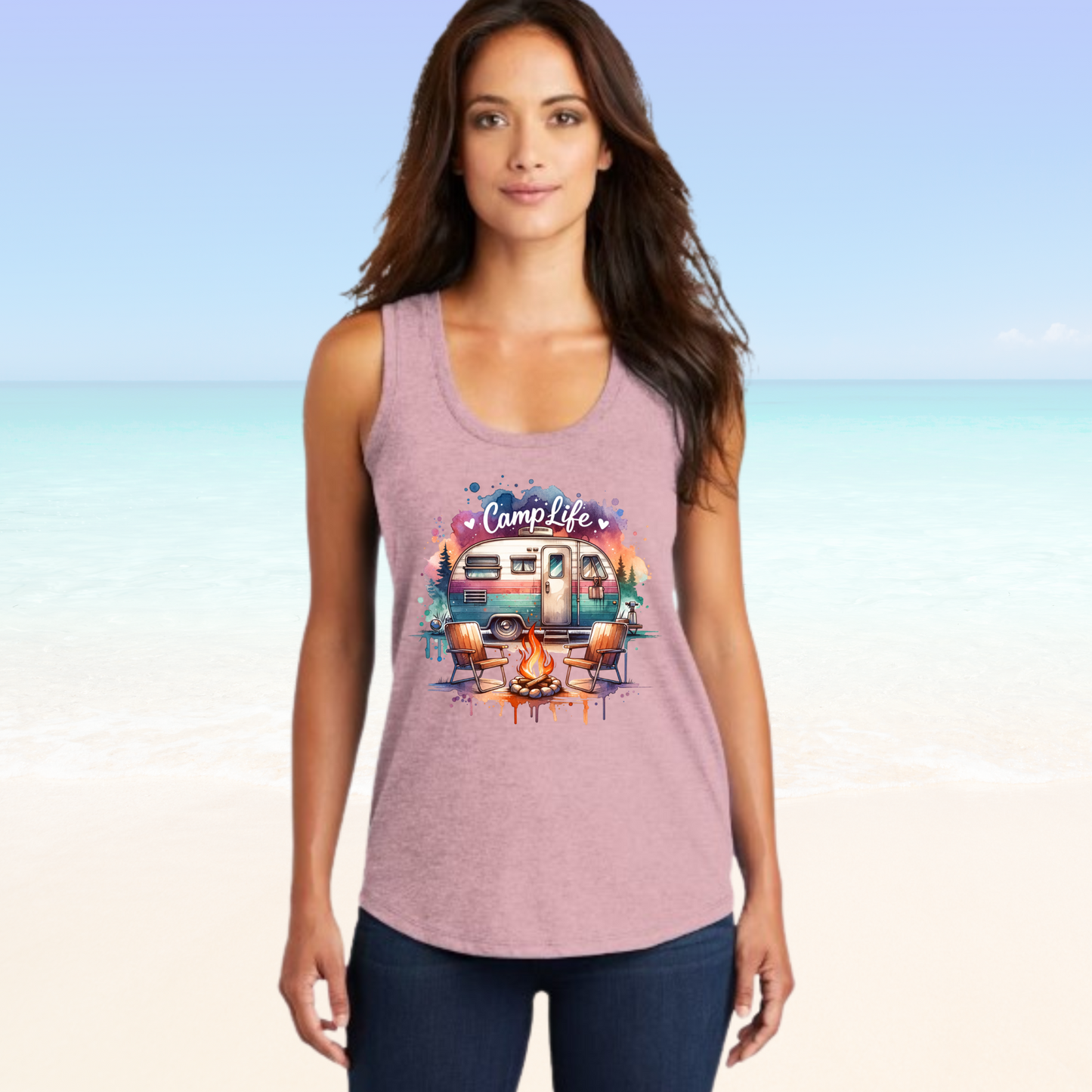 Camping Life Woman's Tank Top