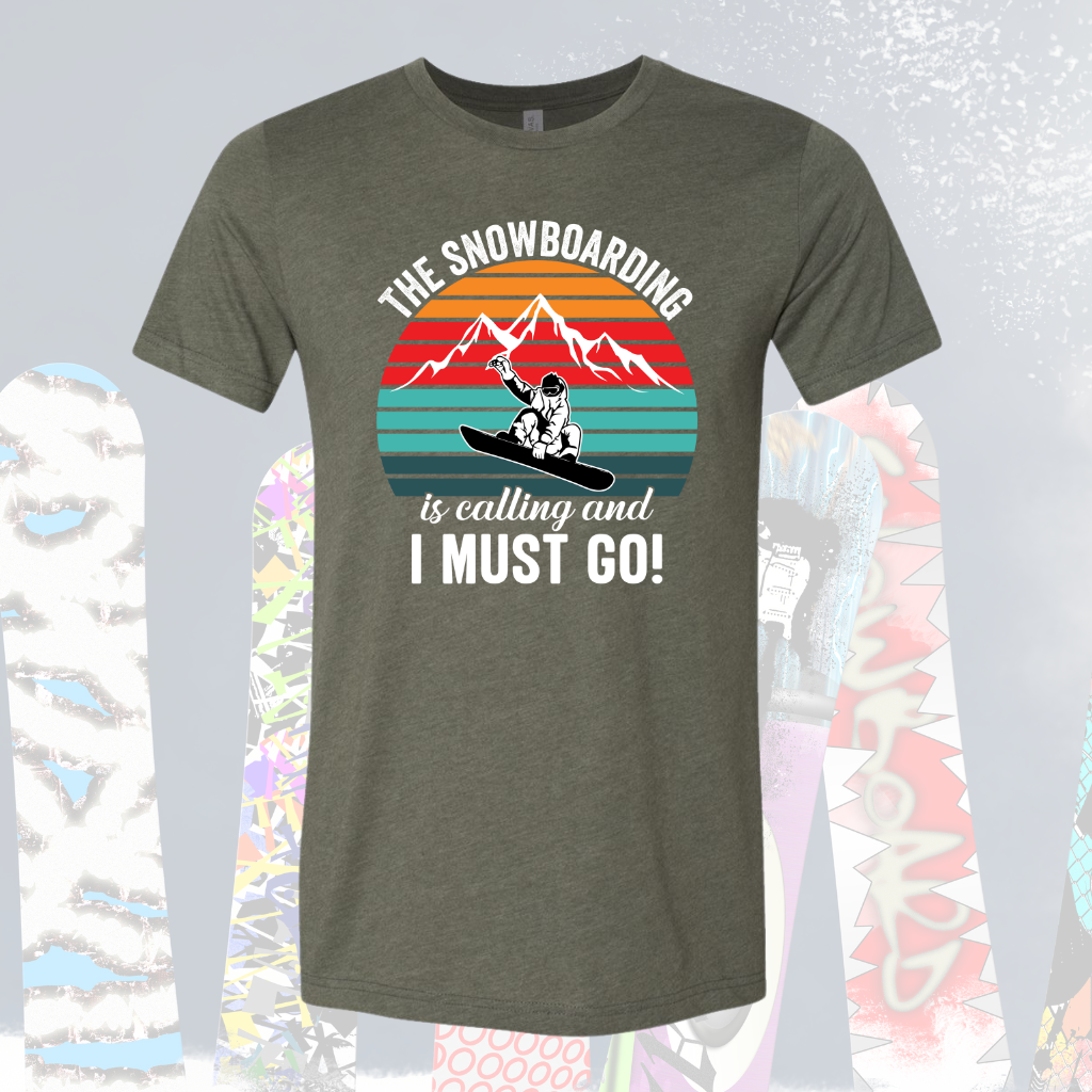 snowboarding tee for adults