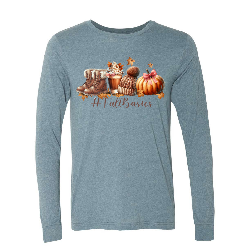 Fall Basics Long Sleeve Tee | Cozy Autumn Unisex Shirt