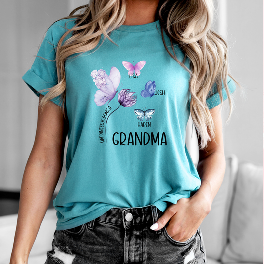 Grandma Butterfly Custom Shirt