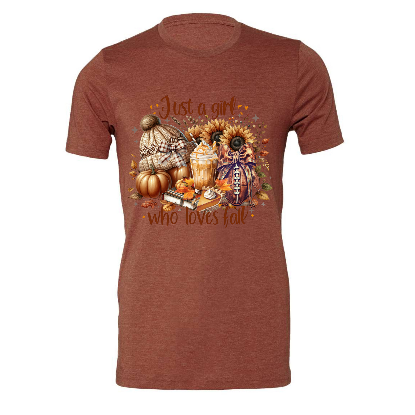 Just a Girl Who Loves Fall Cozy Tee for Women
