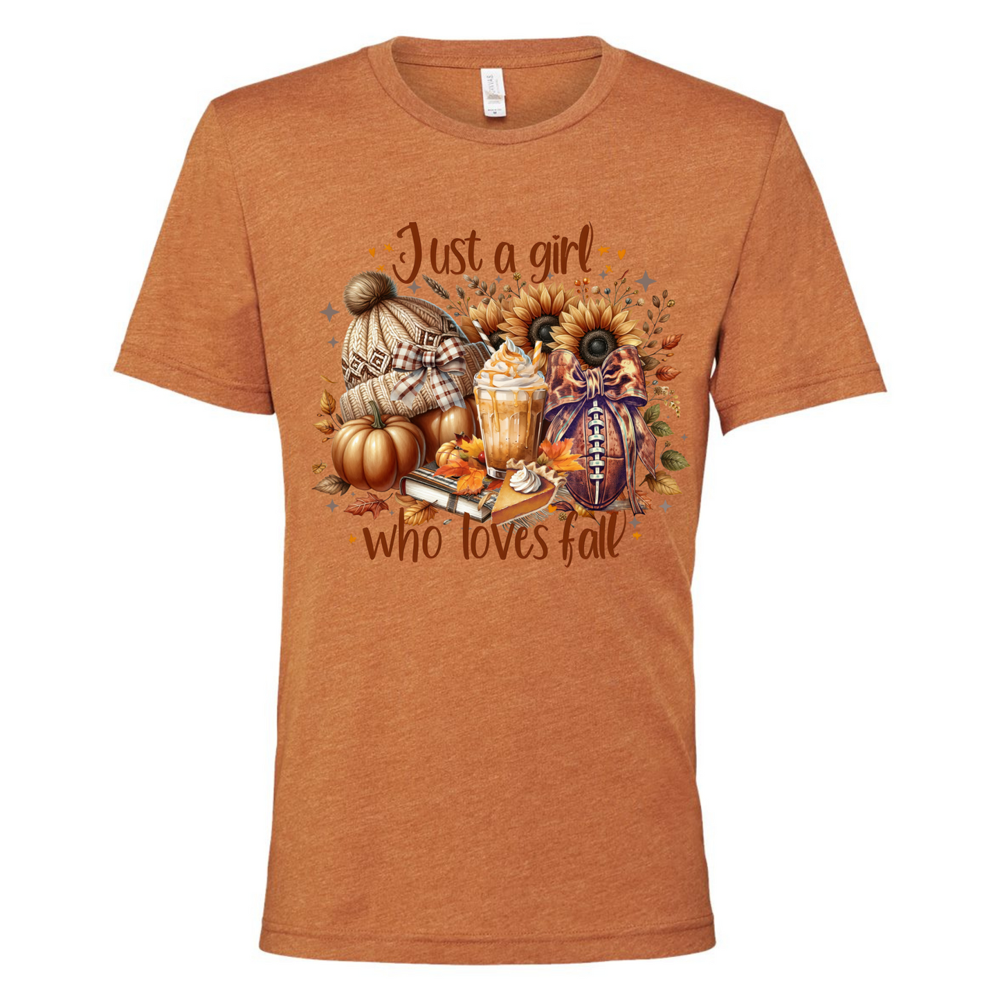 Just a Girl Who Loves Fall Cozy Tee for Women