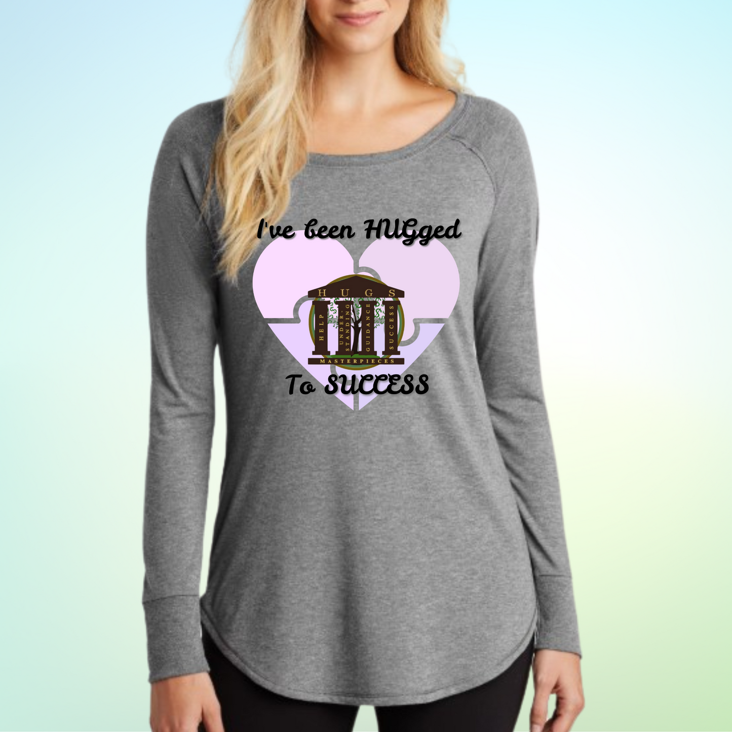 HUGS Long Sleeve Women's Shirt