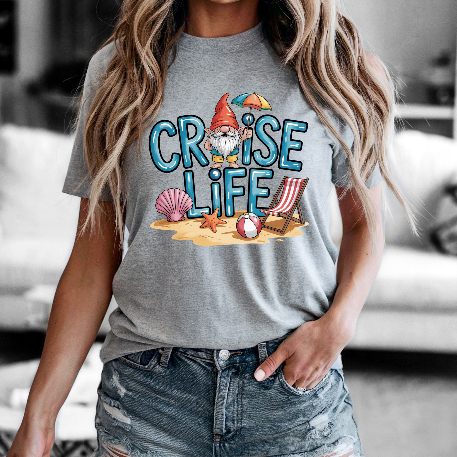 Cruise Life Gnome Shirt featuring playful gnome designs for cruising adventures.