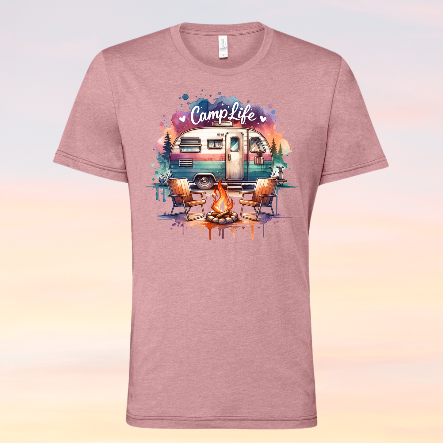 Camp Life Crew Neck Shirt in Orchard