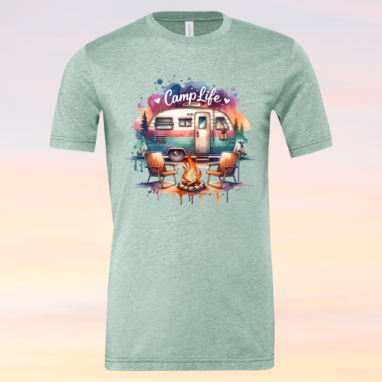 Camp Life Shirt in Dusty Blue