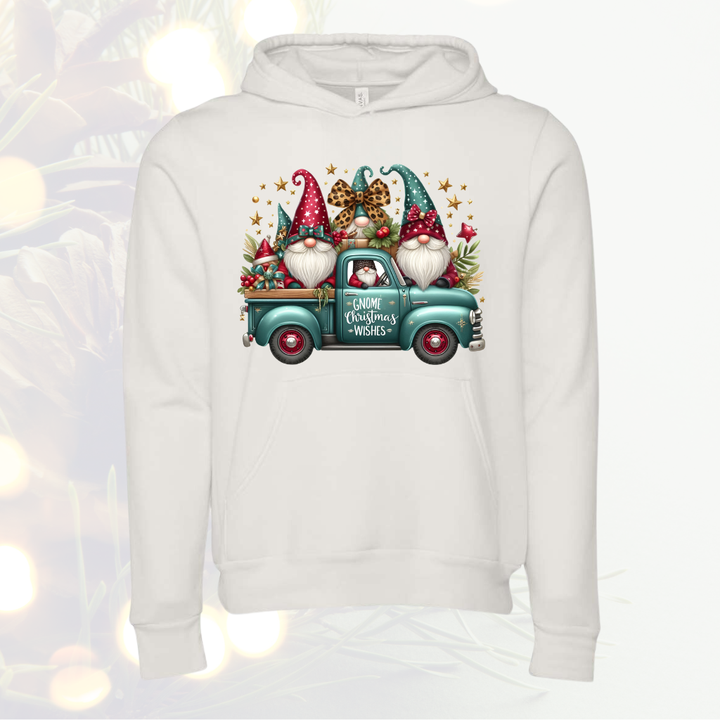Christmas Gnome Hoodie White