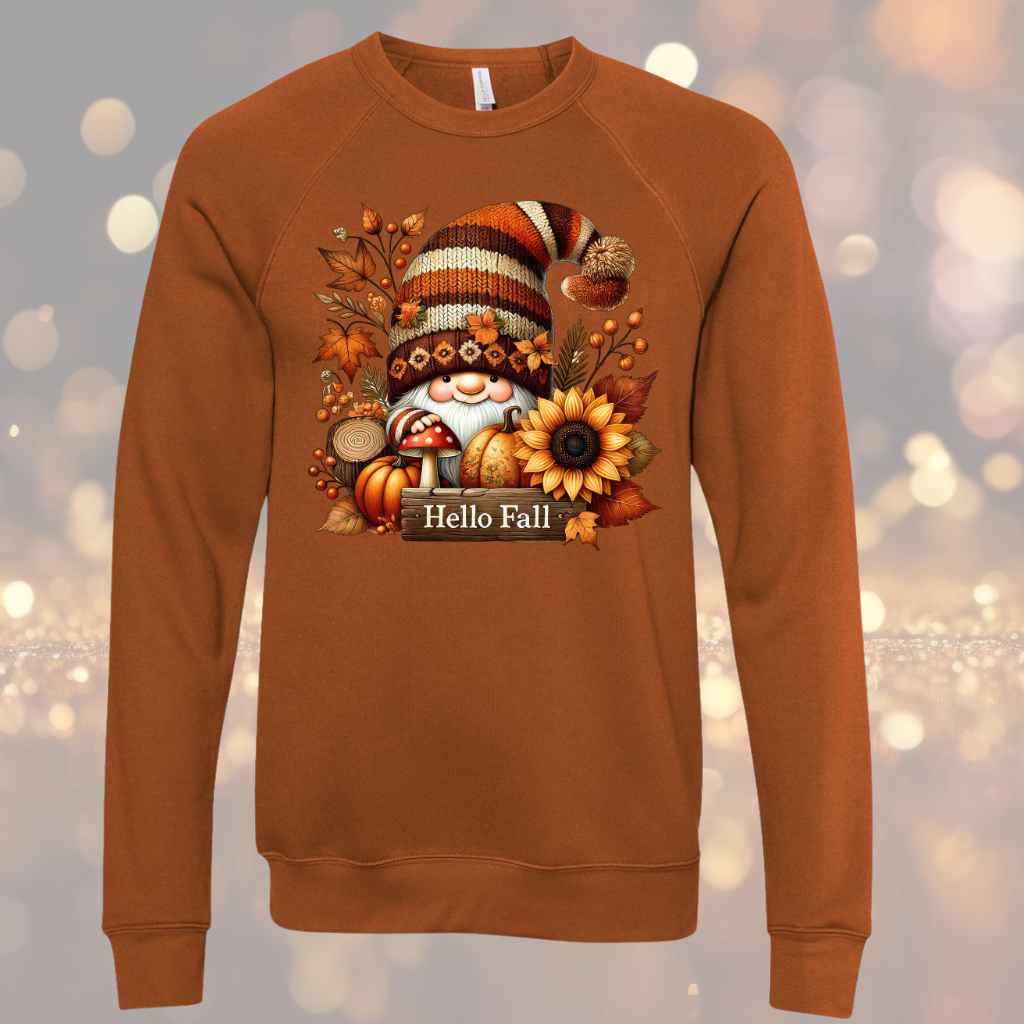 Fall Gnome sweatshirt for women in autumn