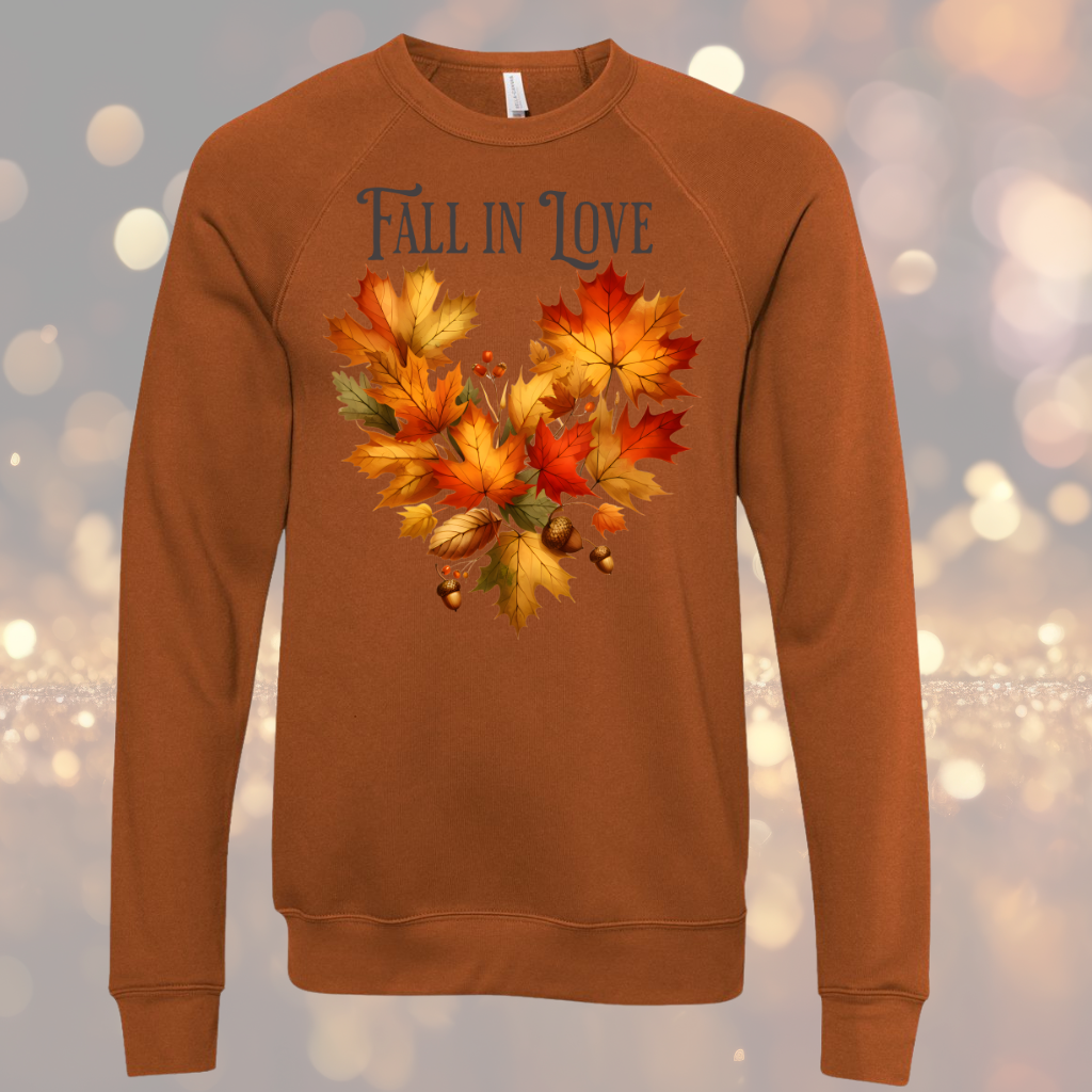 Fall Leaves sweatshirt for women in autumn color