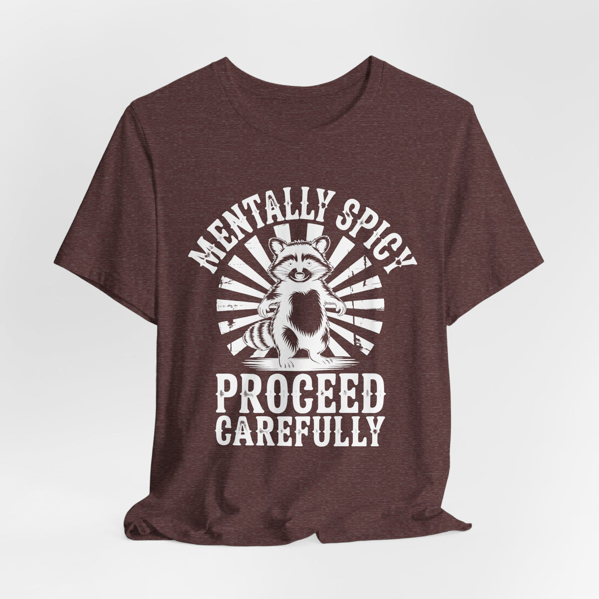 Sarcastic Sunshine Raccoon Tee - brown