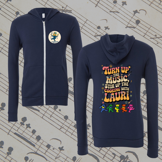 Cooking with Lauri Zip up Hoodie