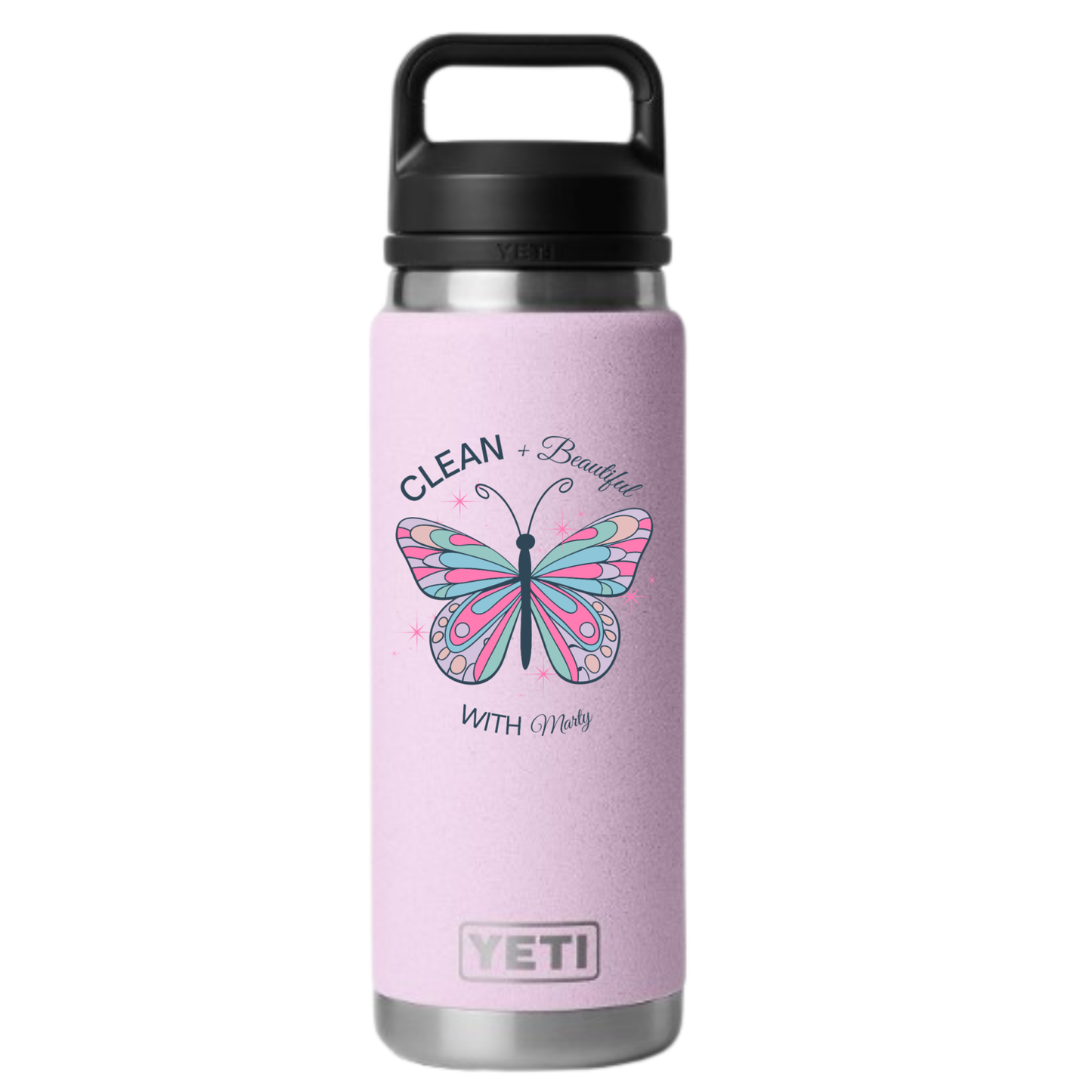 18 oz Yeti Rambler personalized for Marty