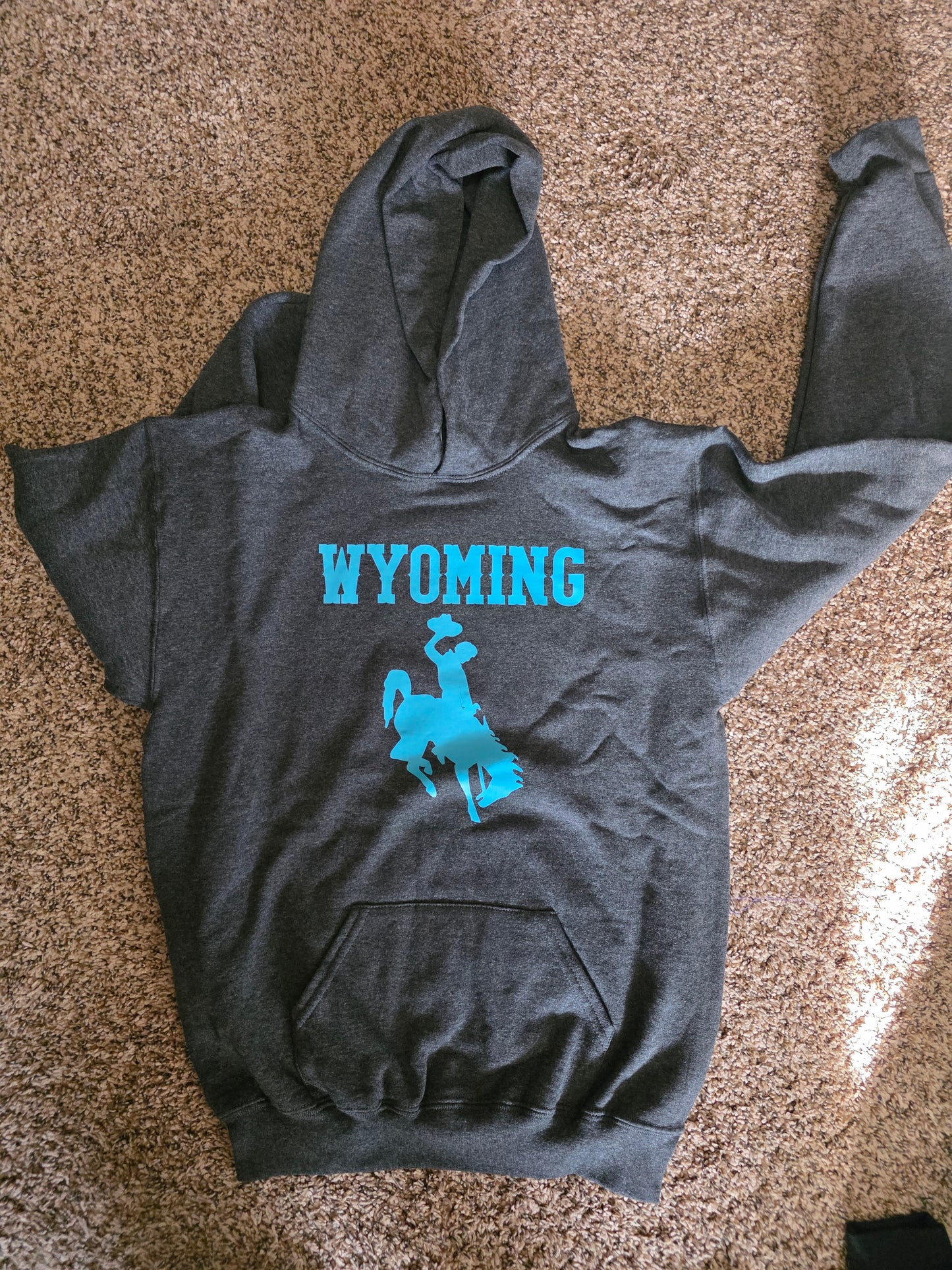 Wyoming cowboy kids hoodies