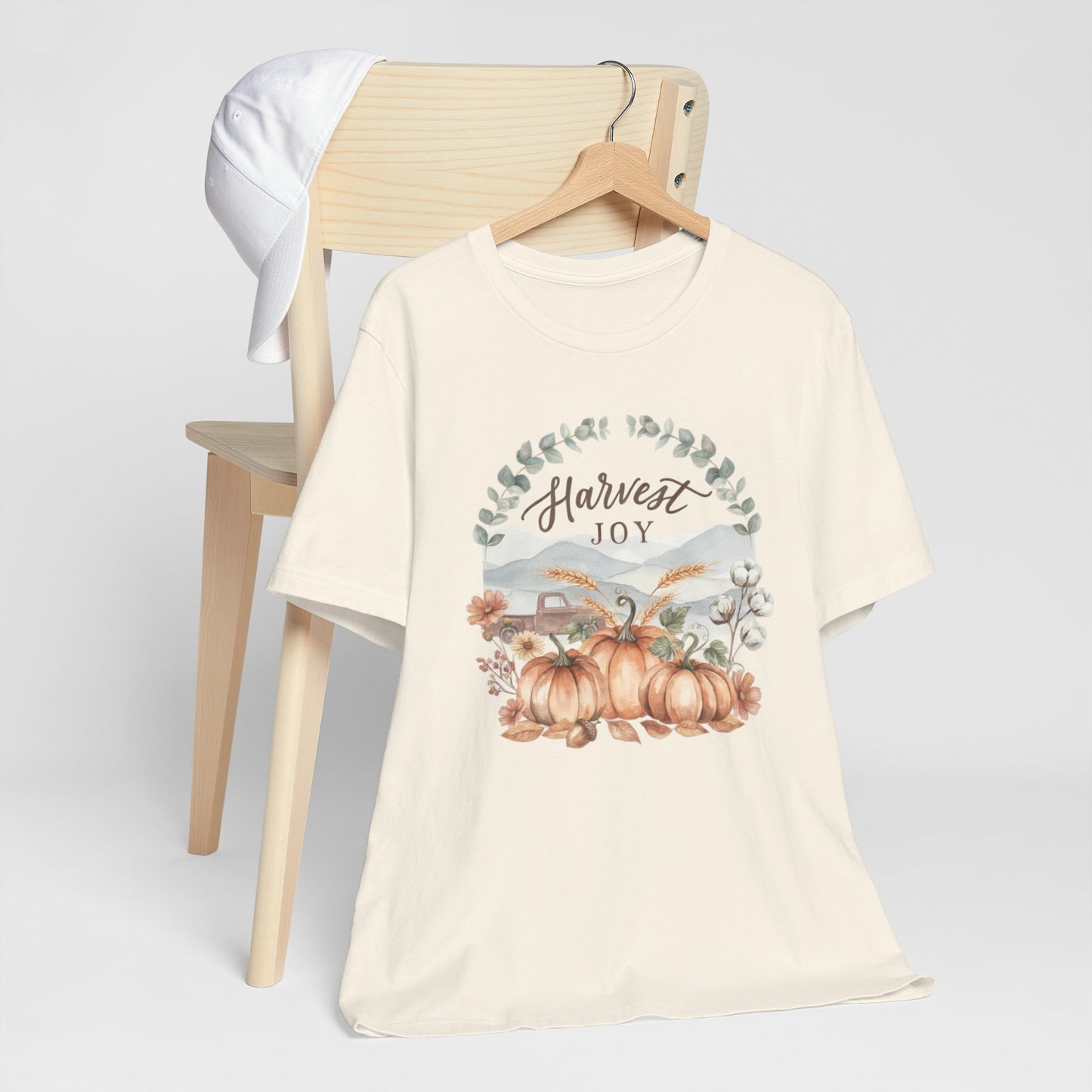 Harvest Joy Fall Pumpkin Graphic Tee | Cozy Autumn Shirt | Farmhouse Fall T-Shirt | Boutique Women's Graphic Tee