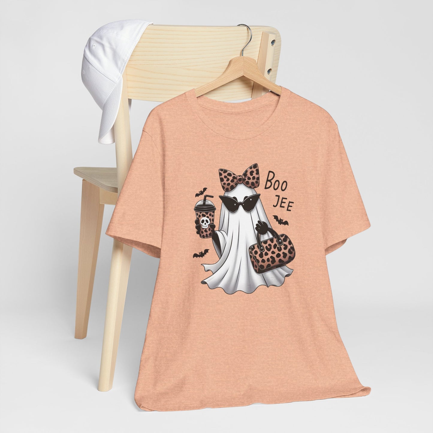 Boo Leopard Ghost Halloween Tee