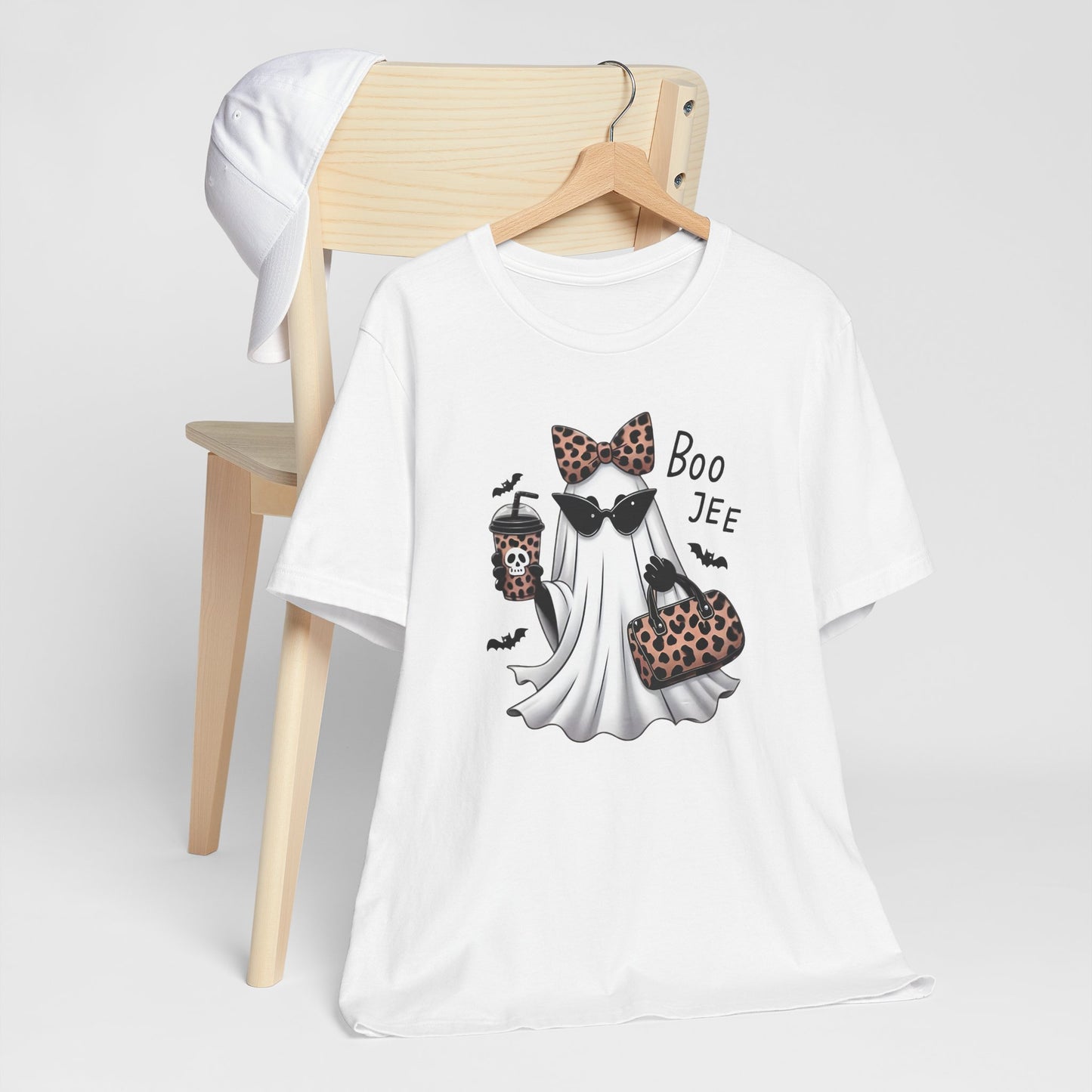 Boo Leopard Ghost Halloween Tee