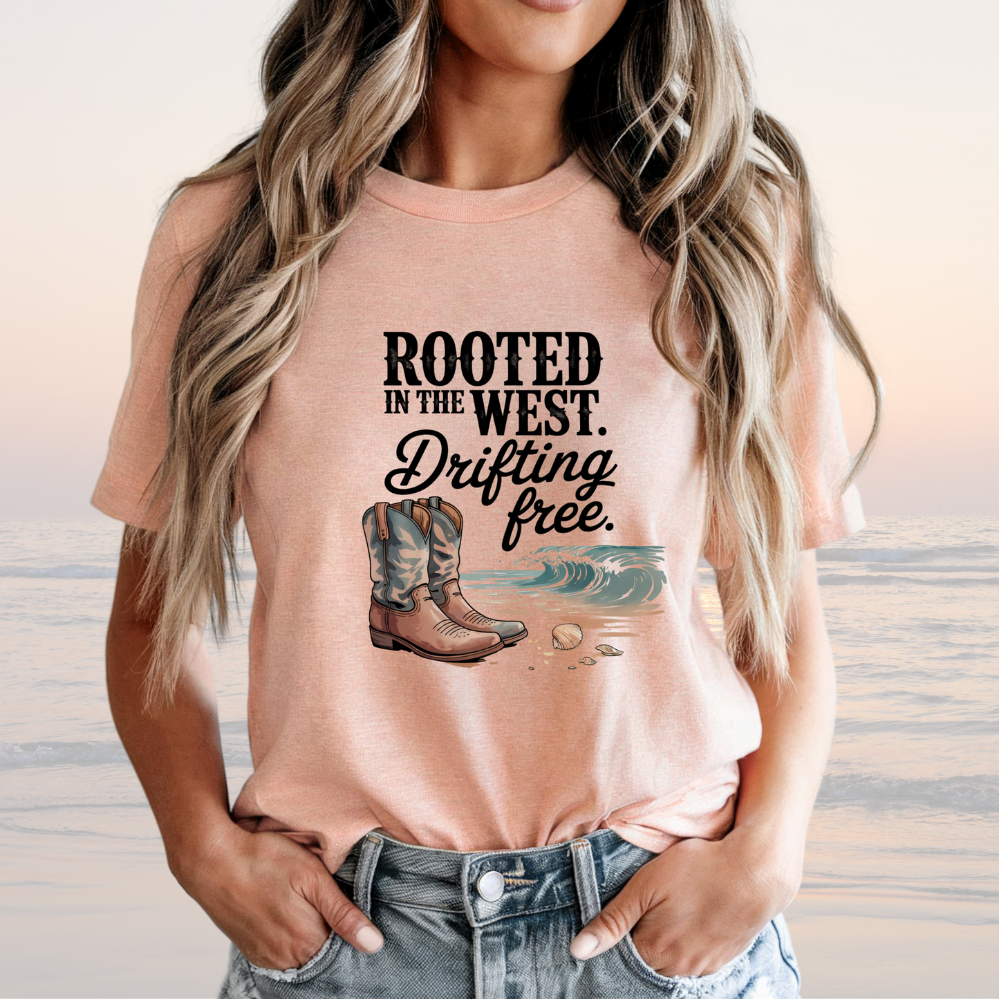 Rooted in the West - Drifting Free Tee