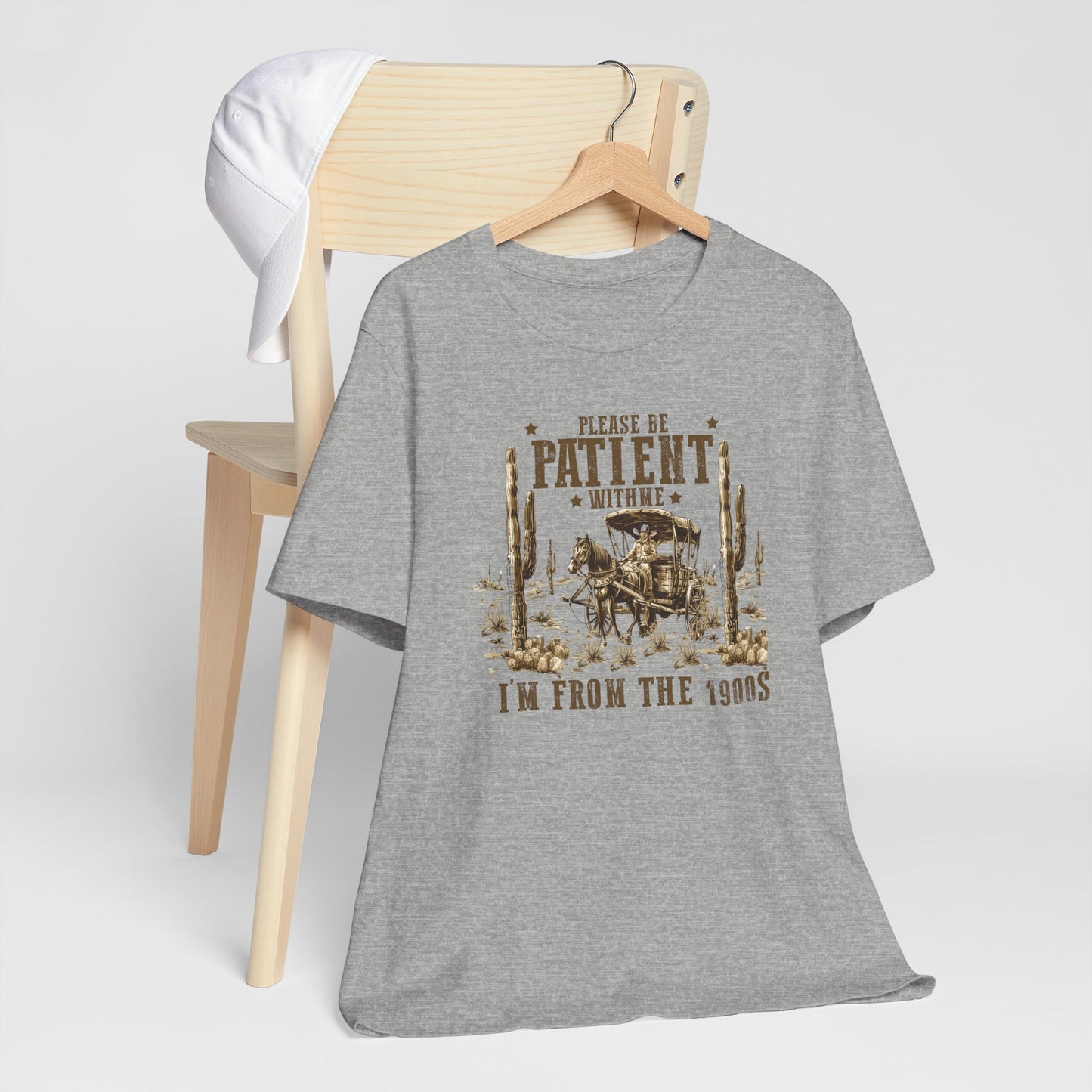 Please Be Patient With Me I’m From The 1900s Shirt – Funny Western Cowgirl Graphic Tee