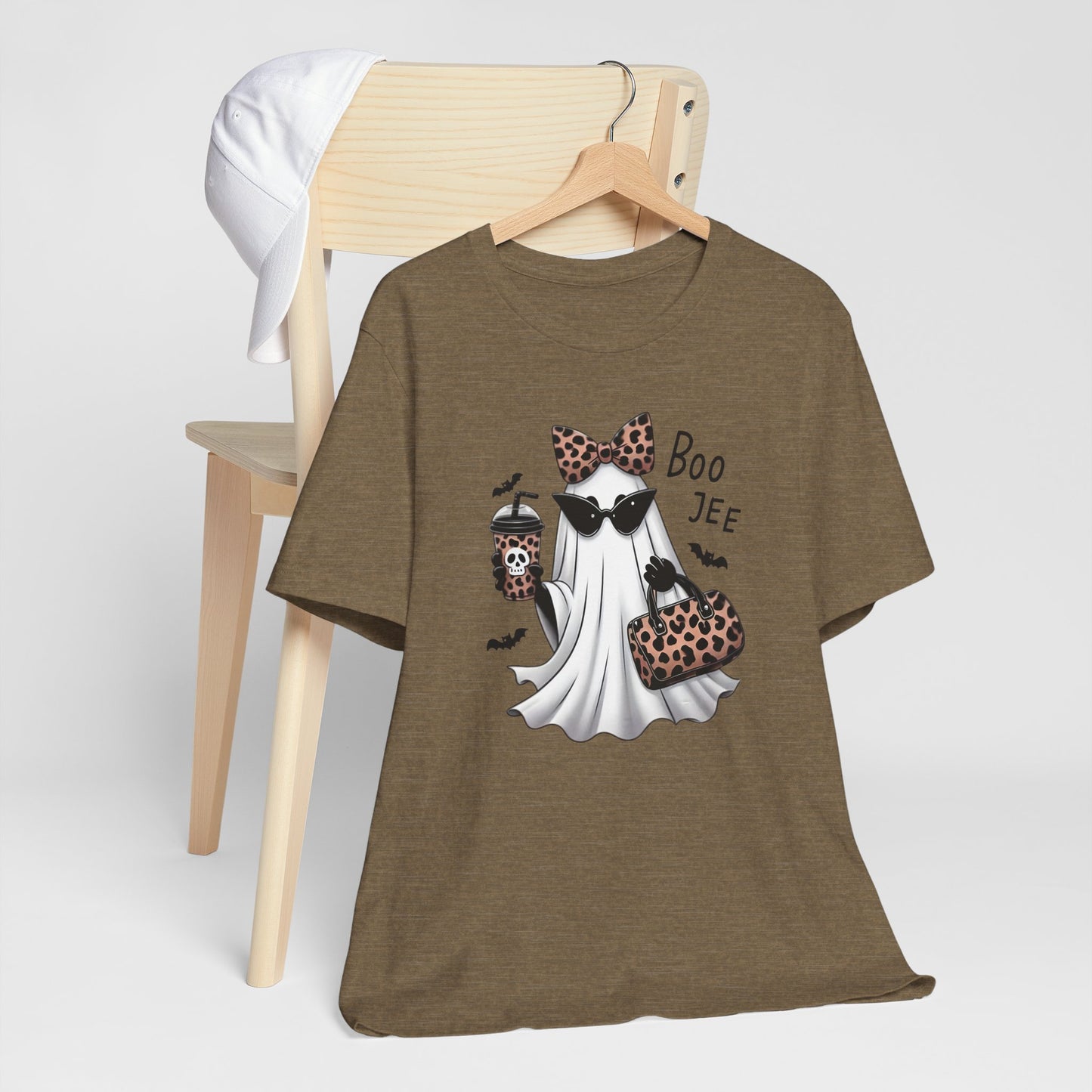 Boo Leopard Ghost Halloween Tee