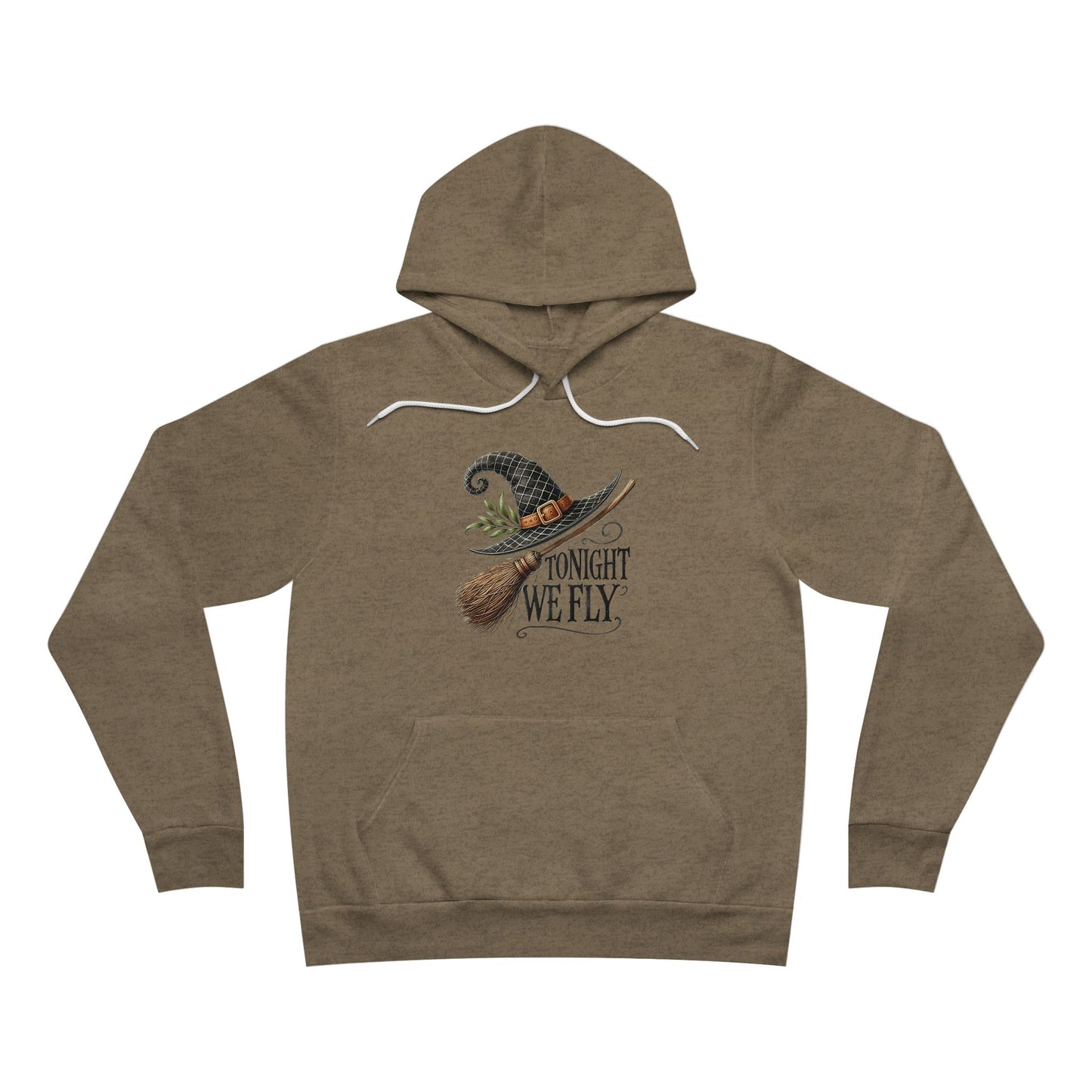 Witch Hat & Broom Hoodie - "Tonight We Fly" Halloween Pullover