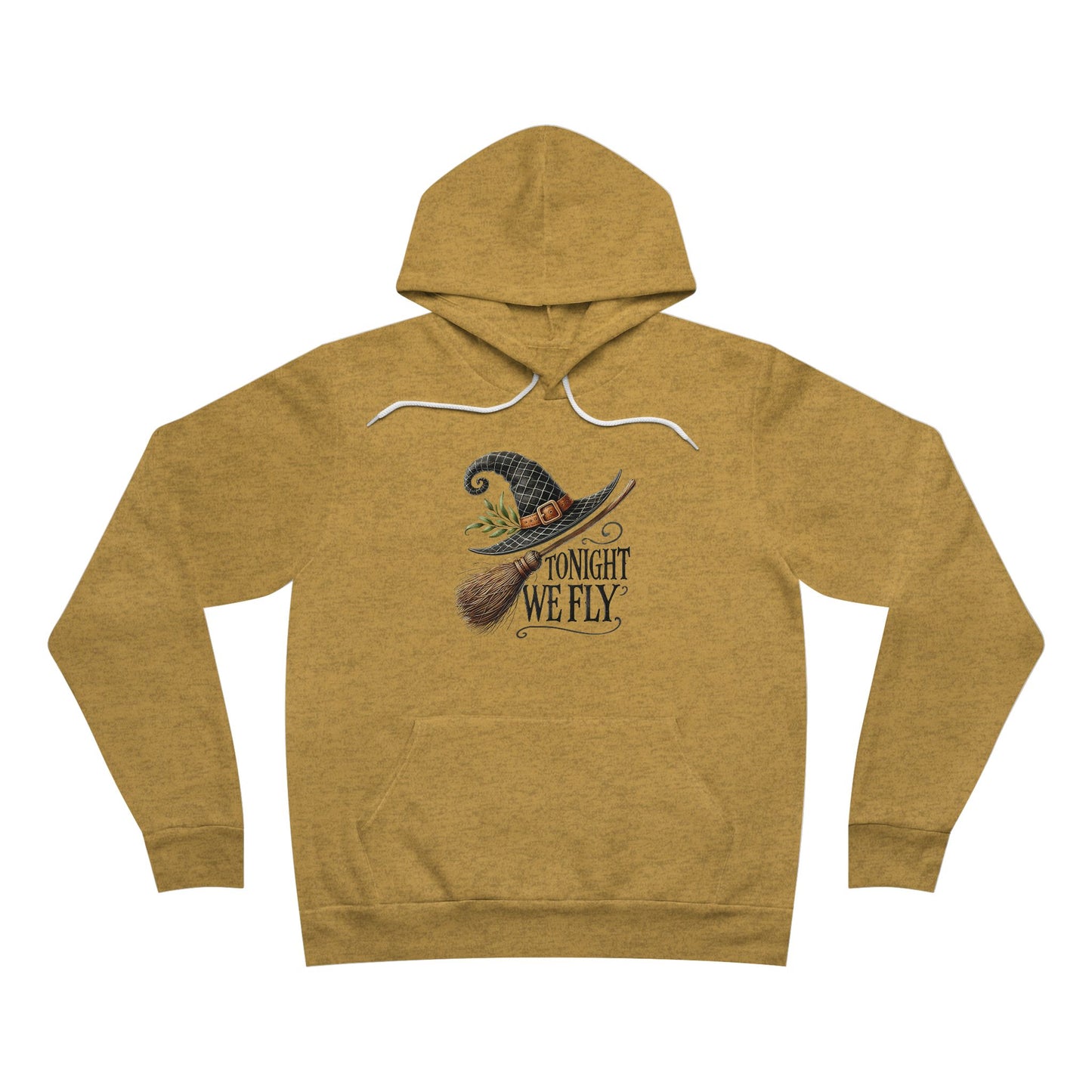 Witch Hat & Broom Hoodie - "Tonight We Fly" Halloween Pullover