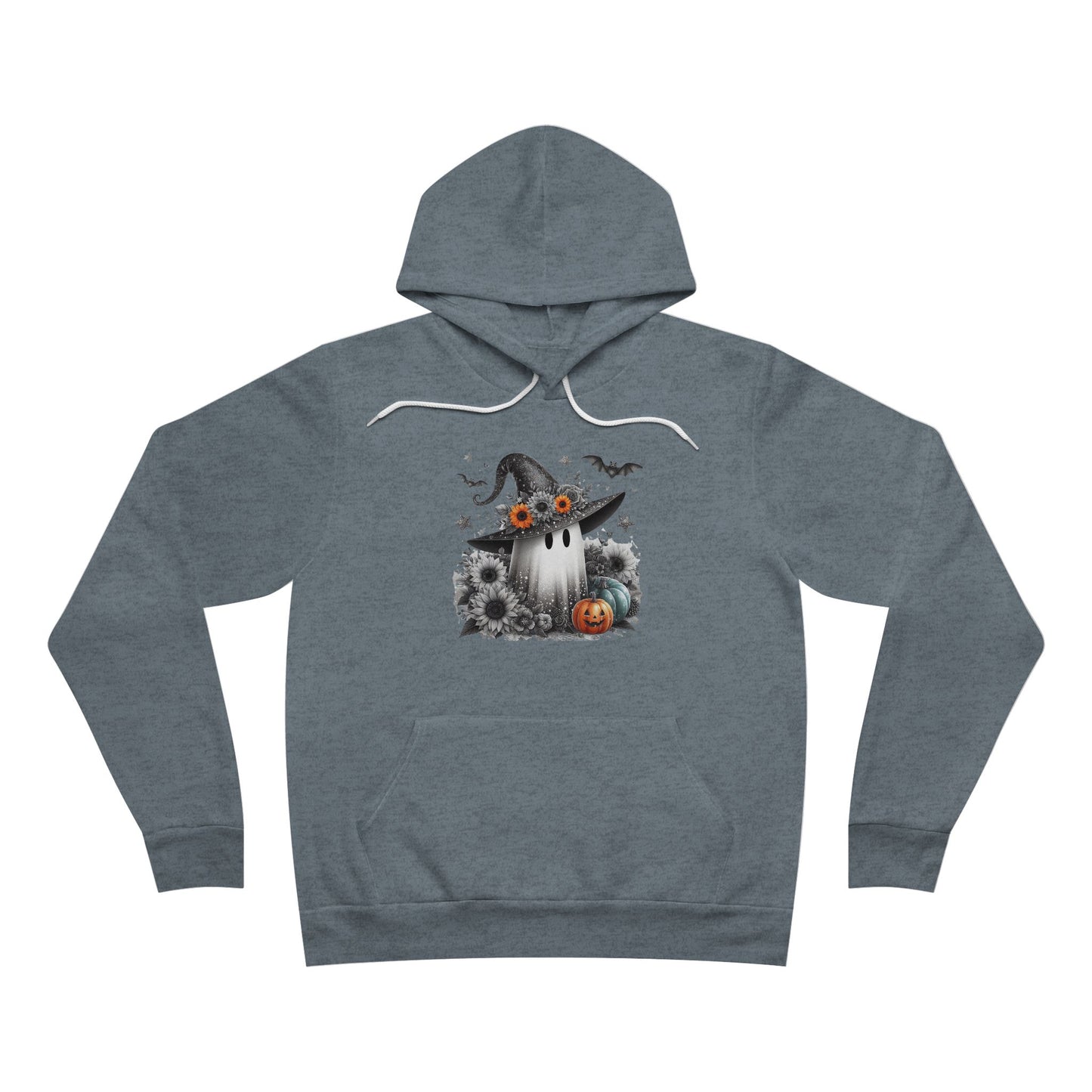 Floral Witch Ghost Halloween Hoodie