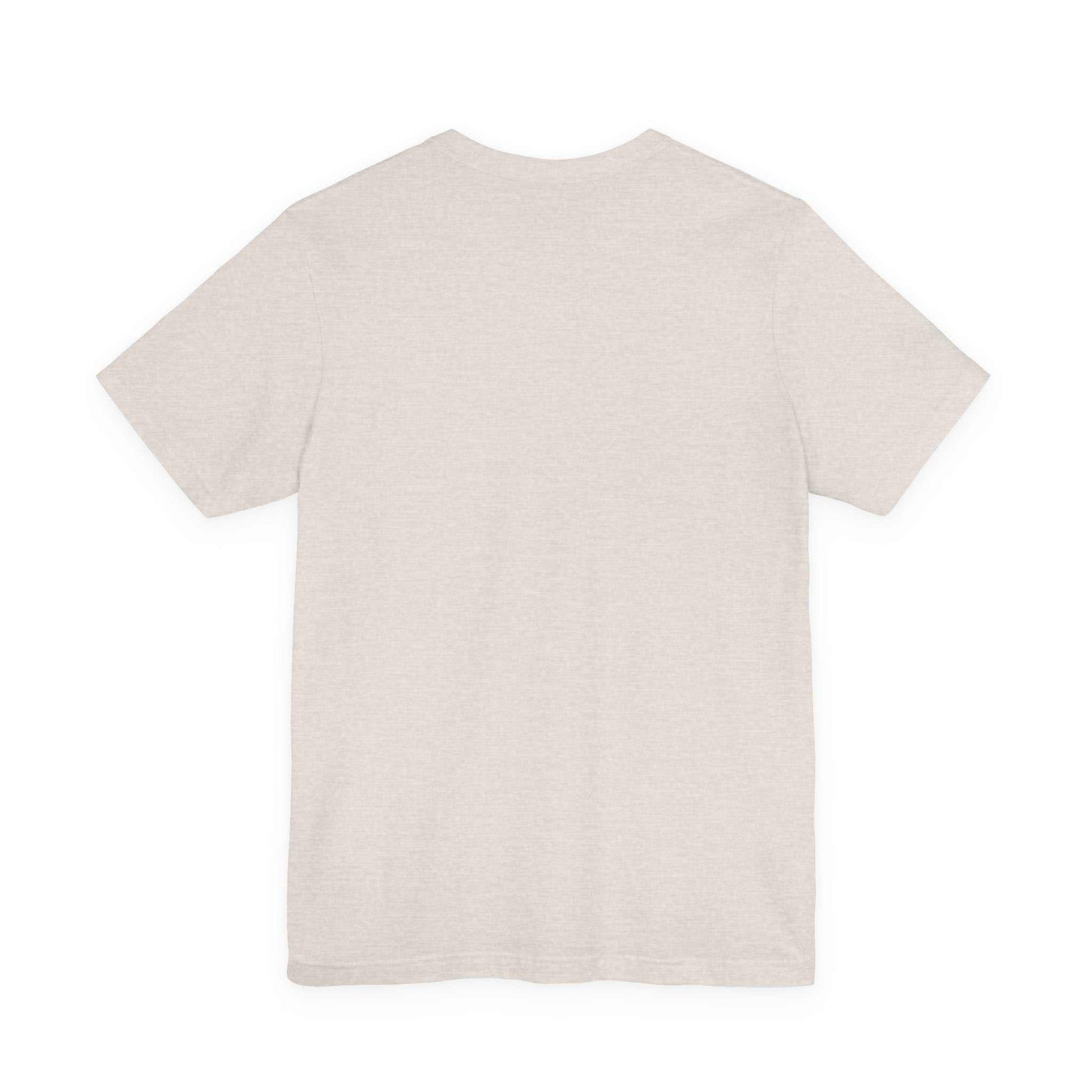Unisex jersey short sleeve tee made of soft cotton with ribbed collar and tapered shoulders