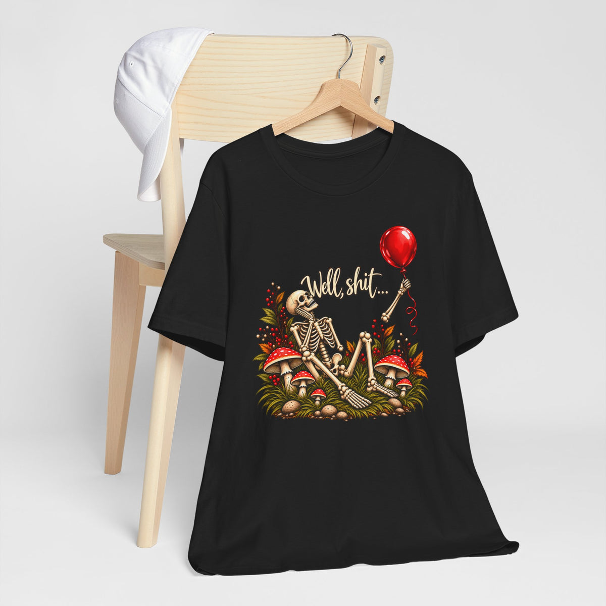 Well, Shit… Skeleton & Red Balloon Graphic Tee