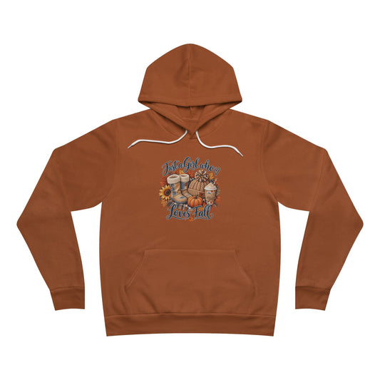 Autumn Cats Graphic Hoodie — Cozy Fall Cat Paw & Pumpkin Design