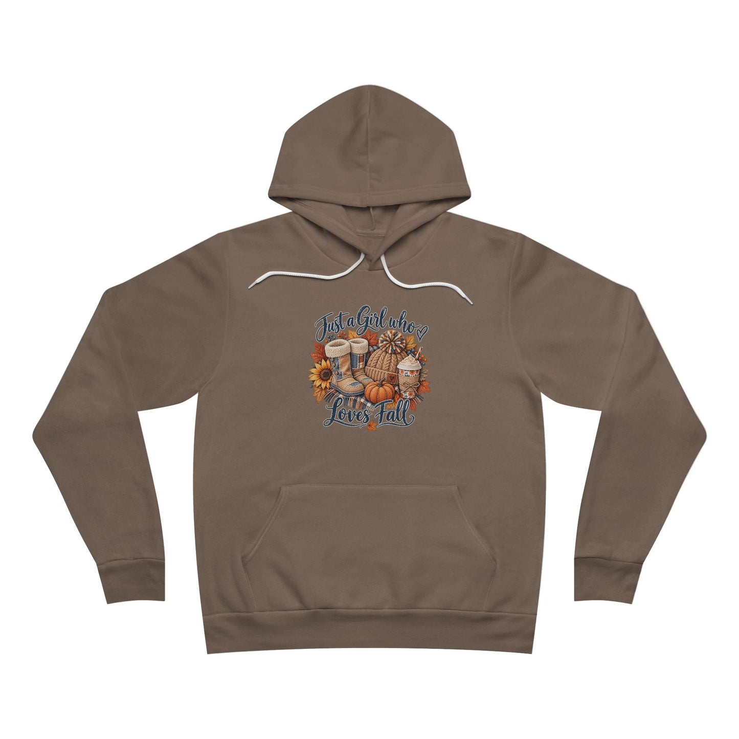 Autumn Cats Graphic Hoodie — Cozy Fall Cat Paw & Pumpkin Design