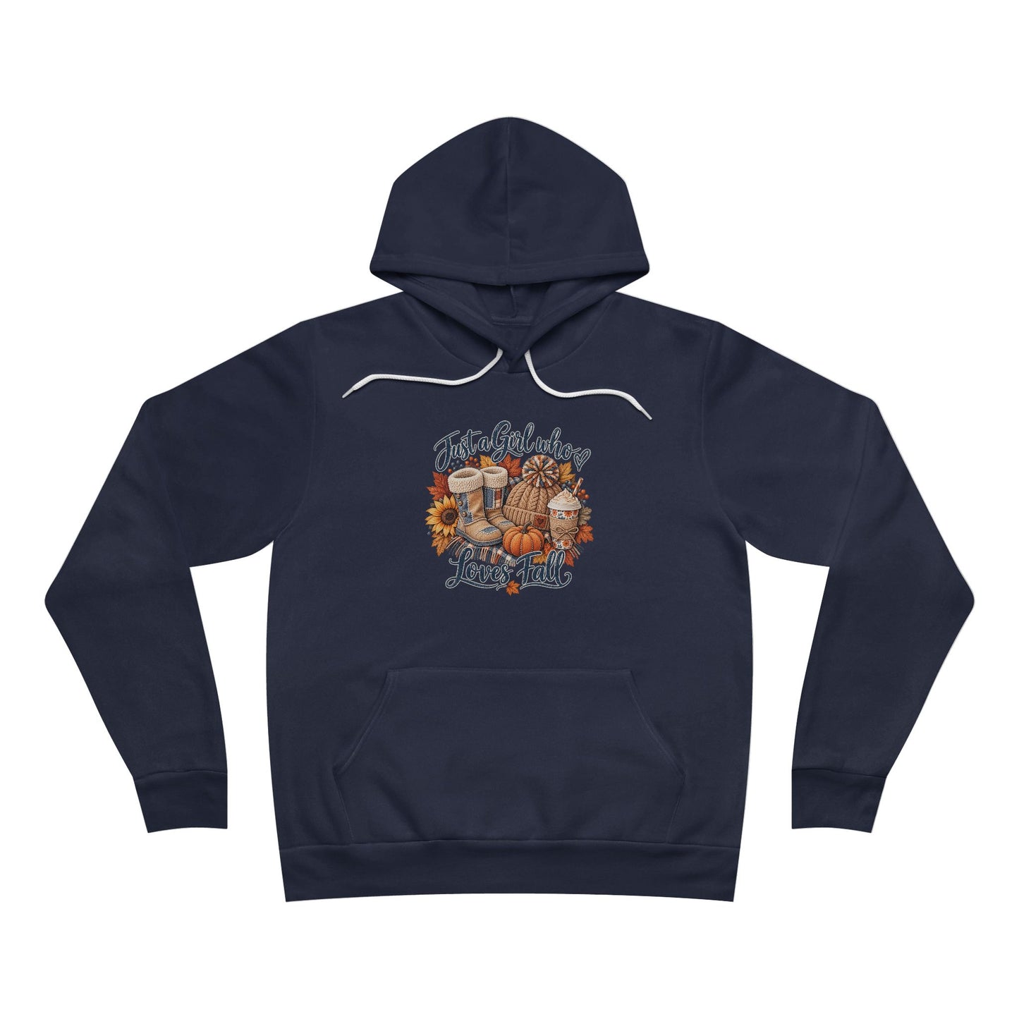 Autumn Cats Graphic Hoodie — Cozy Fall Cat Paw & Pumpkin Design