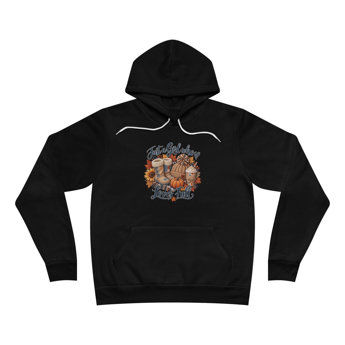 Autumn Cats Graphic Hoodie — Cozy Fall Cat Paw & Pumpkin Design