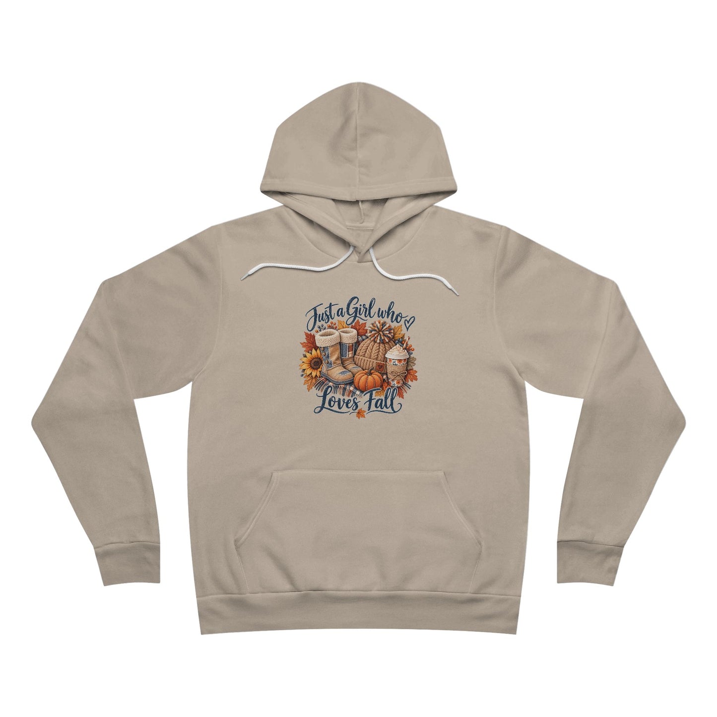 Autumn Cats Graphic Hoodie — Cozy Fall Cat Paw & Pumpkin Design