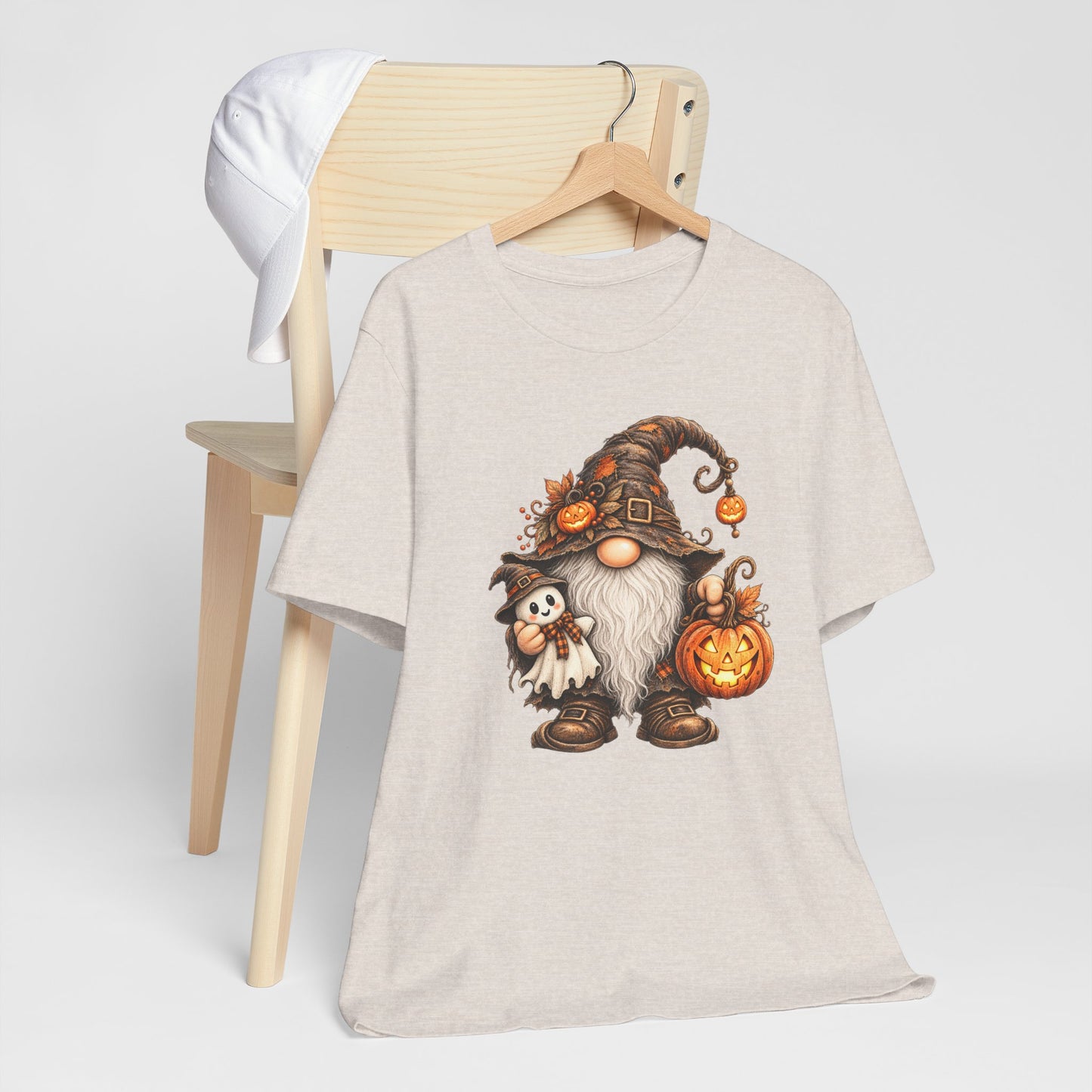 Halloween Gnome with Ghost & Pumpkin Tee