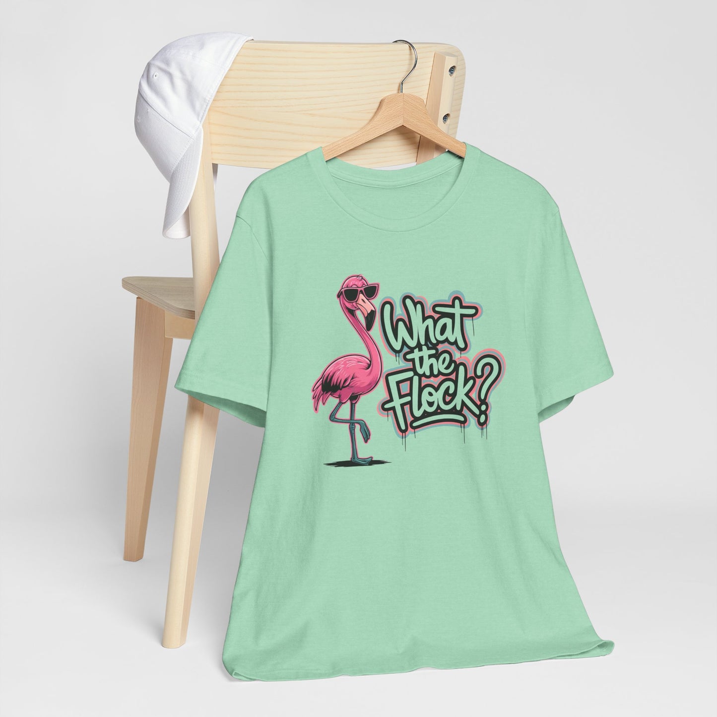 Funny Flamingo Shirt – What The Flock Summer Graphic Tee for Women