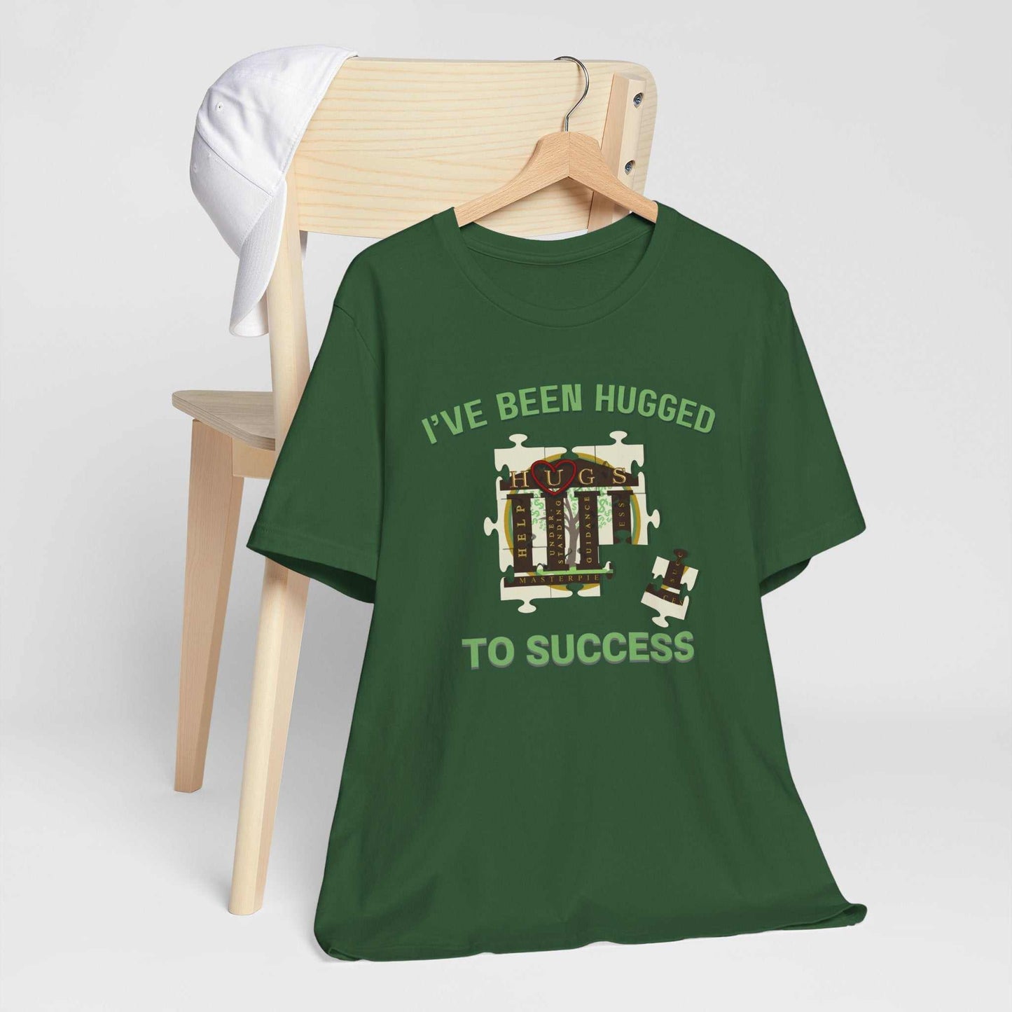 I've Been Hugged to Success vintage mech illustration tee in soft breathable cotton with relaxed fit