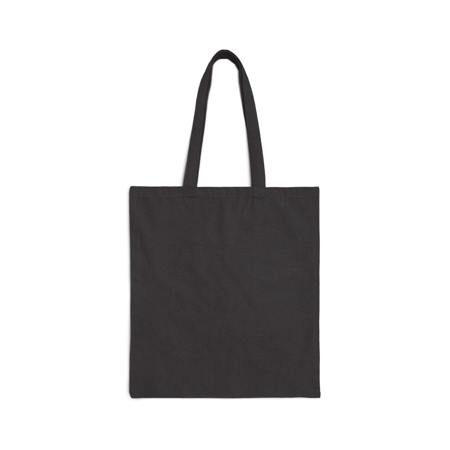 Durable cotton canvas tote bag with "I've Been Hugged to Success" design, sturdy handles, and flat-corner construction in natural color