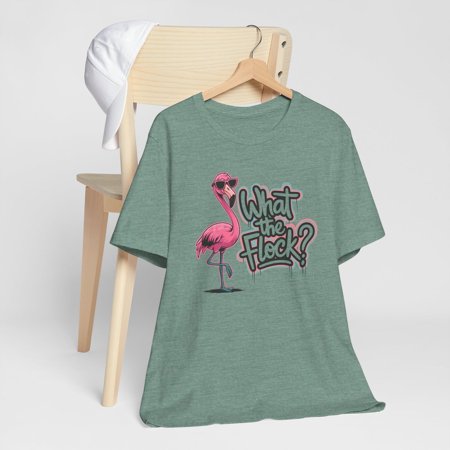 Funny Flamingo Shirt – What The Flock Summer Graphic Tee for Women