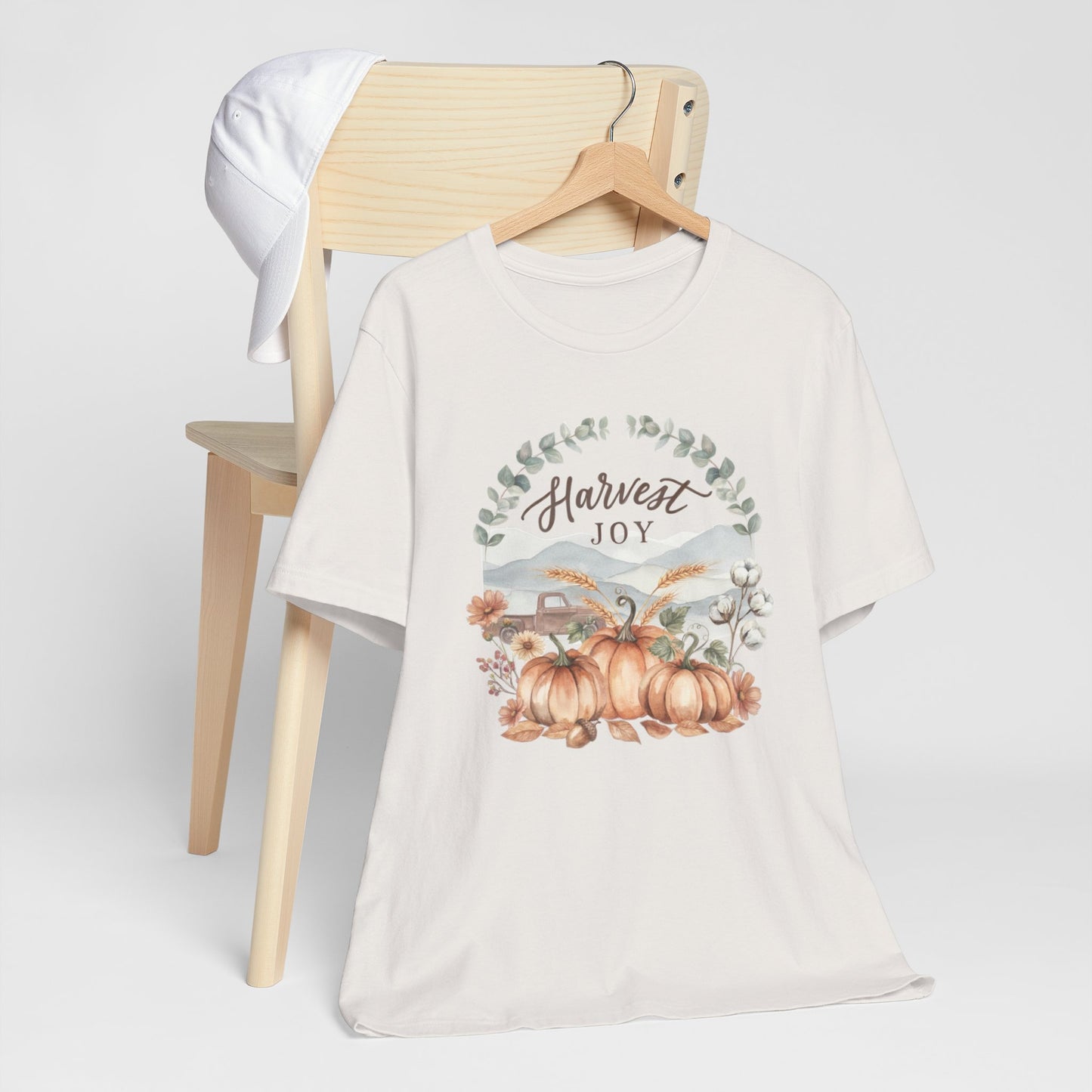 Harvest Joy Fall Pumpkin Graphic Tee | Cozy Autumn Shirt | Farmhouse Fall T-Shirt | Boutique Women's Graphic Tee