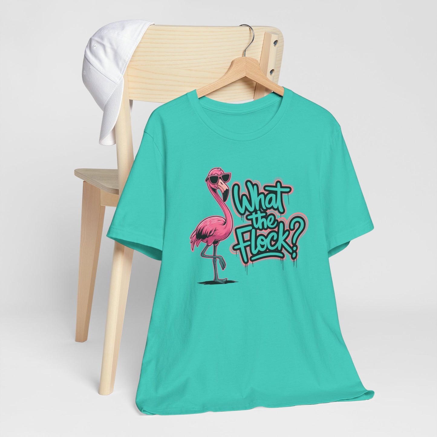 Funny Flamingo Shirt – What The Flock Summer Graphic Tee for Women