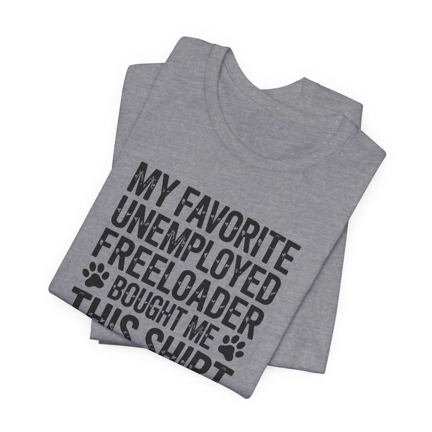 Funny dog dad shirt with paw prints and humorous typography, perfect gift for dog lovers and dads
