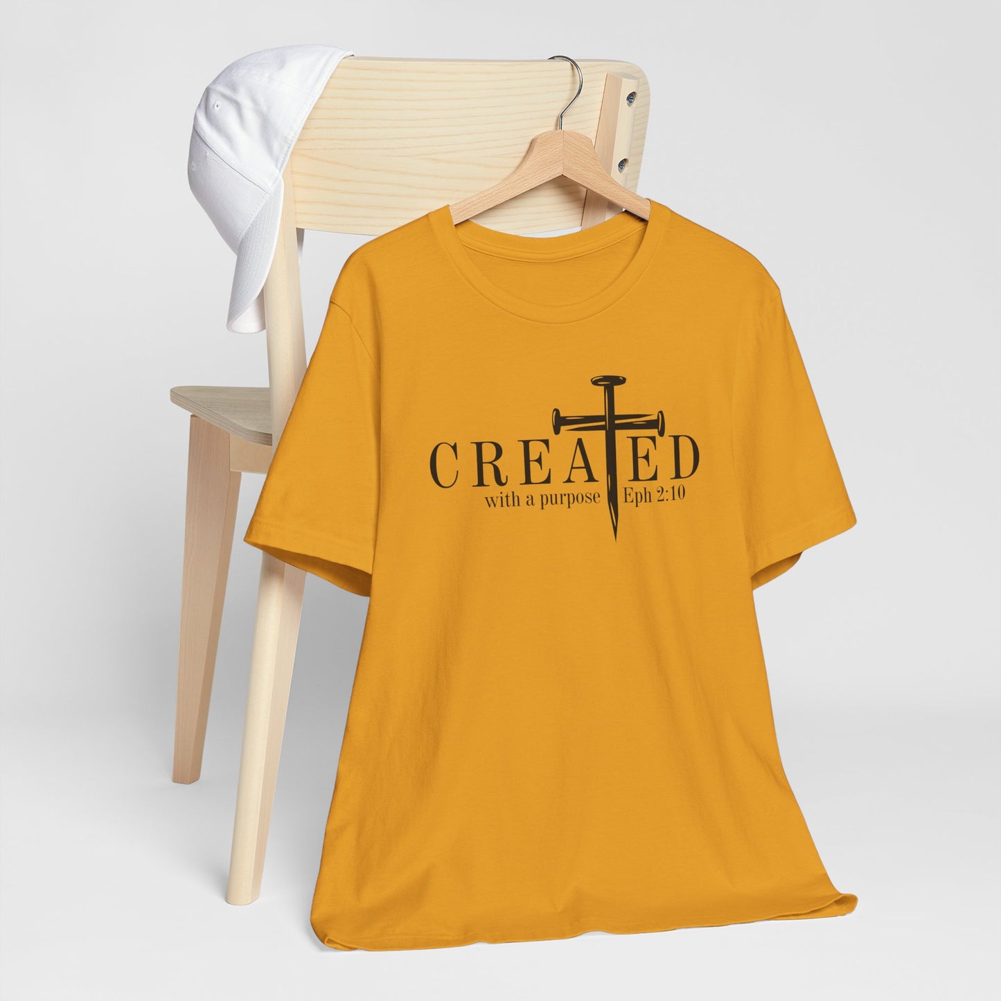 Created With a Purpose Ephesians 2:10 Christian Graphic Tee