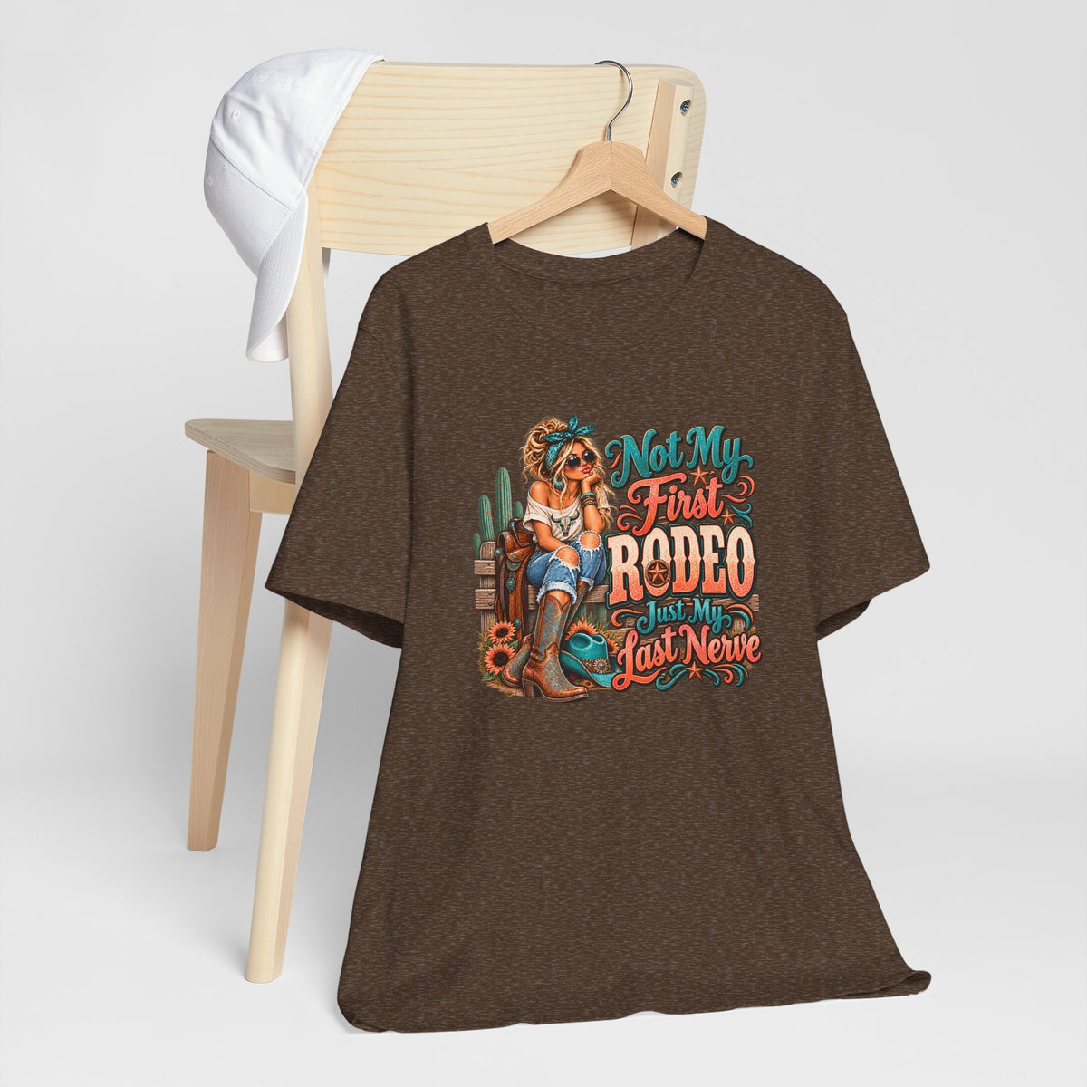 Not My First Rodeo Western Cowgirl Graphic T-Shirt
